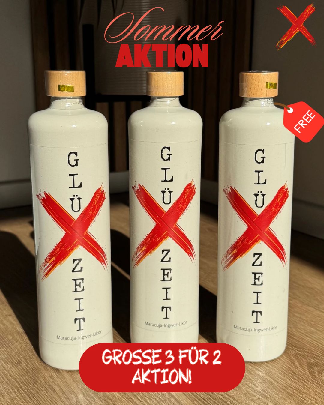 3 für 2 GLÜXZEIT Sommerangebot